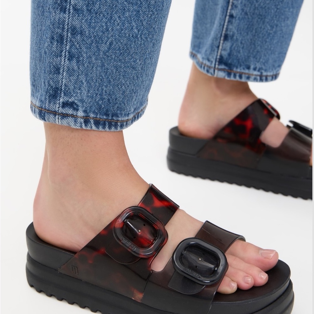 Melissa Black and Brown Platform Sandals - Picture 2 of 5